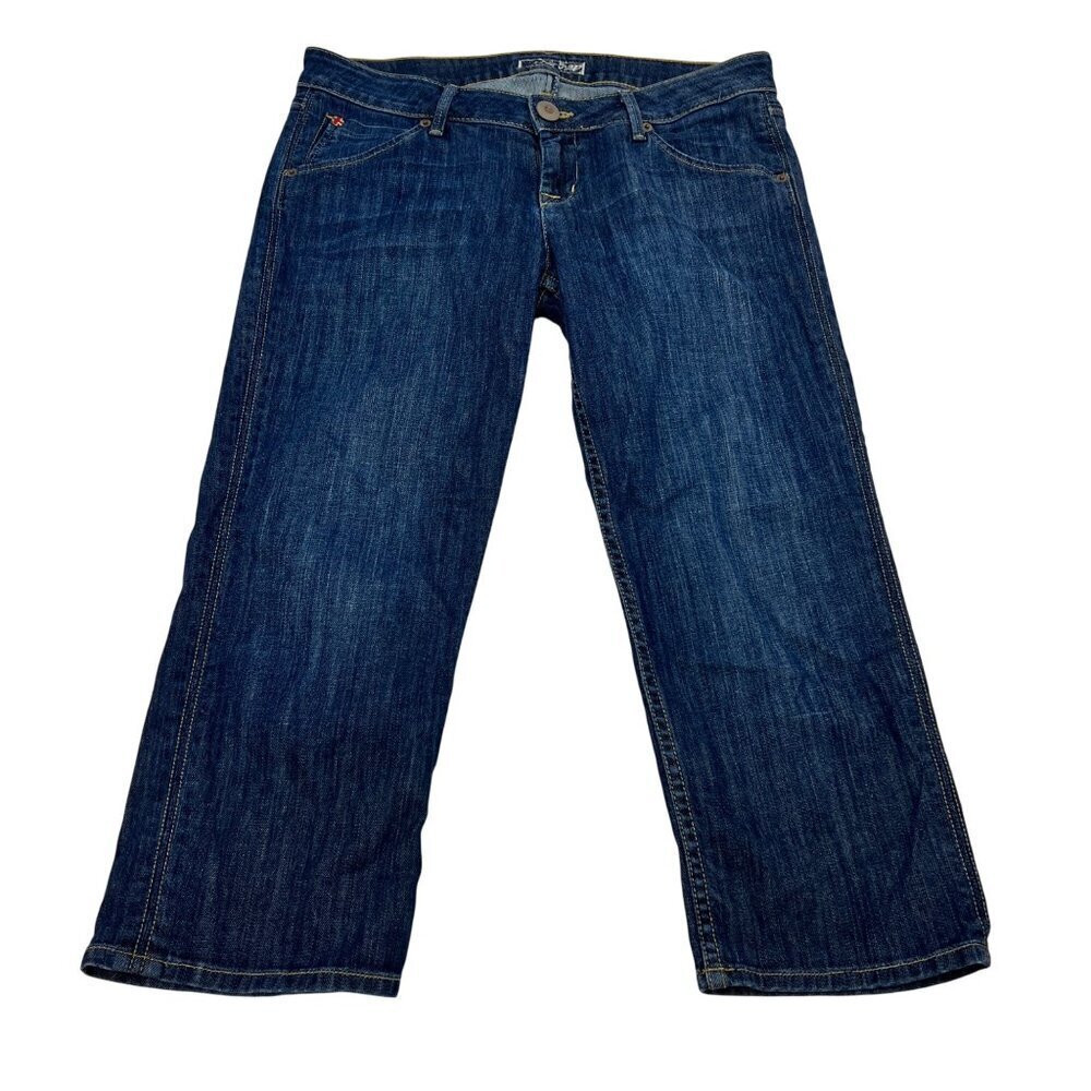 Hudson Womens Cropped Jeans Straight Leg Low Rise Size 29 Waist